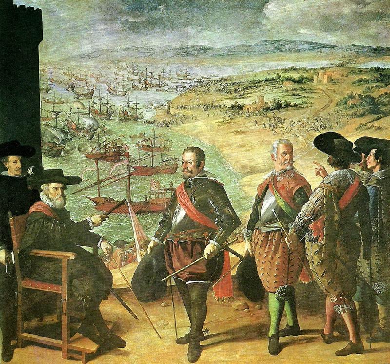 Francisco de Zurbaran the defense of caadiz against the english oil painting image